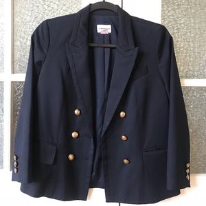 Club Monaco 3/4 Sleeve Double Breasted Blazer